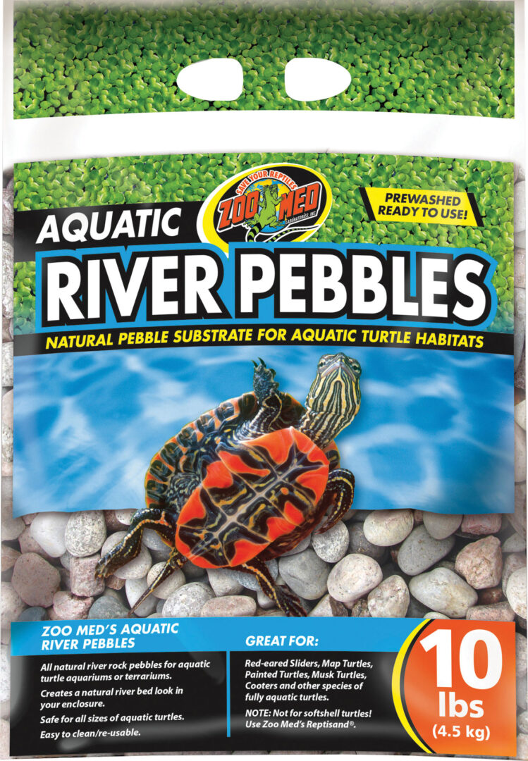 AQUATIC RIVER PEBBLES FOR AQUATIC TURTLE HABITATS