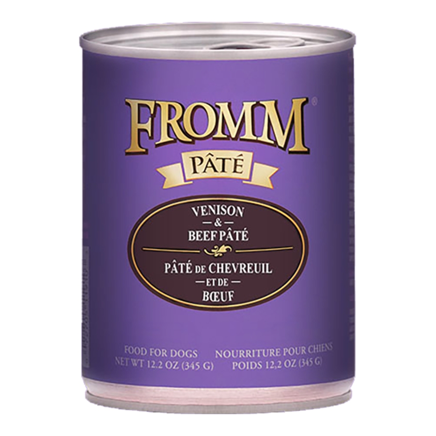 FROMM DOG VENISON & BEEF PATE 12.2OZ CAN CASE OF 12