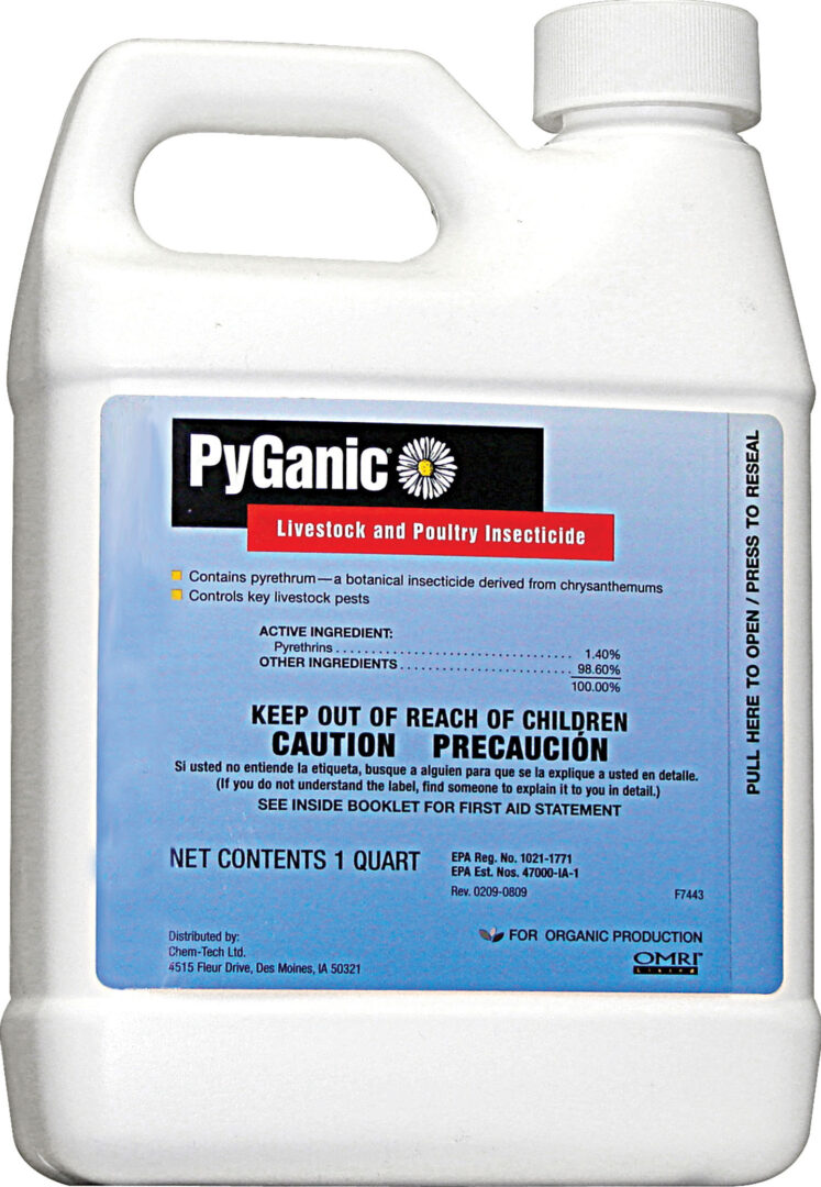 PYGANIC LIVESTOCK & POULTRY INSECTICIDE