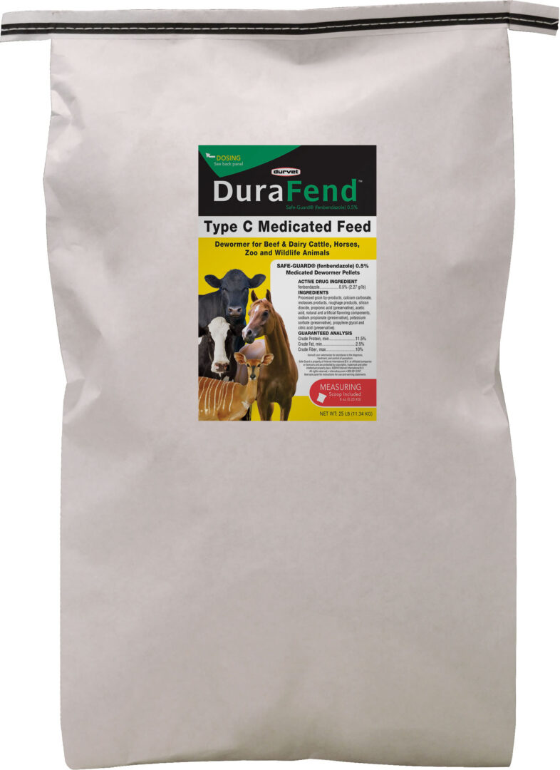 DURVET DURAFEND FENBENDAZOLE 0.5% DEWORMER PELLETS