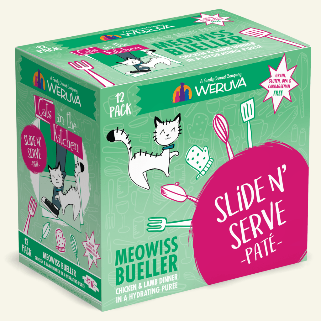 CATS IN THE KITCHEN CAT SLIDE N' SERVE MEOWISS BUELLER 3OZ POUCH CASE OF 12 POUCHES