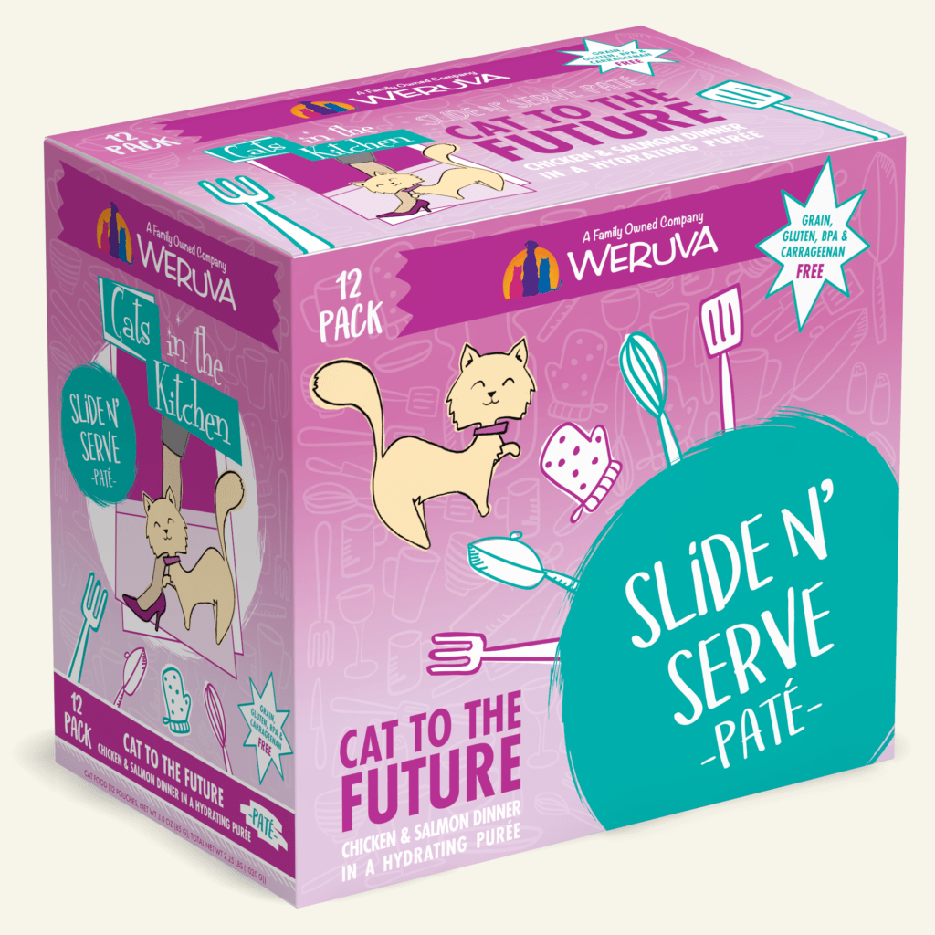 CATS IN THE KITCHEN CAT SLIDE N' SERVE CAT TO THE FUTURE 3OZ POUCH CASE OF 12 POUCHES