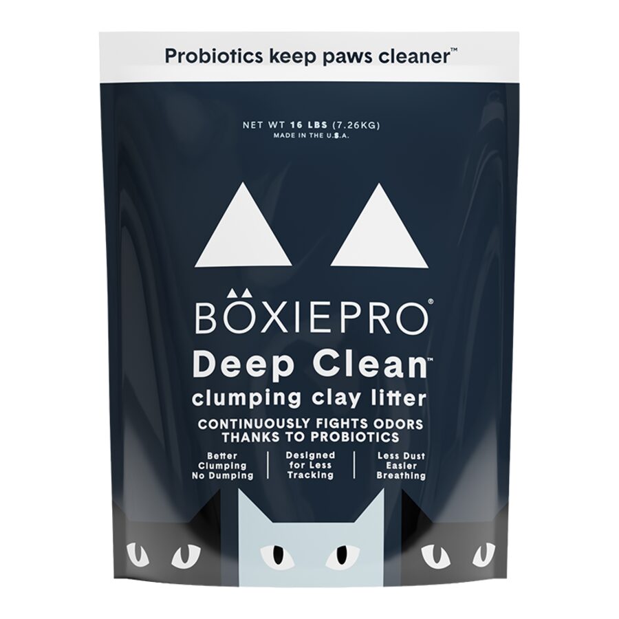 BOXIECAT PRO SCENT FREE DEEP CLEAN CLUMPING LITTER 16LBS