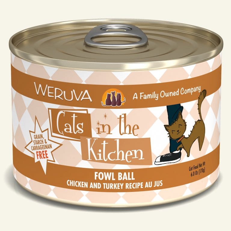 CATS IN THE KITCHEN FOWL BALL 6OZ CASE OF 24 CANS