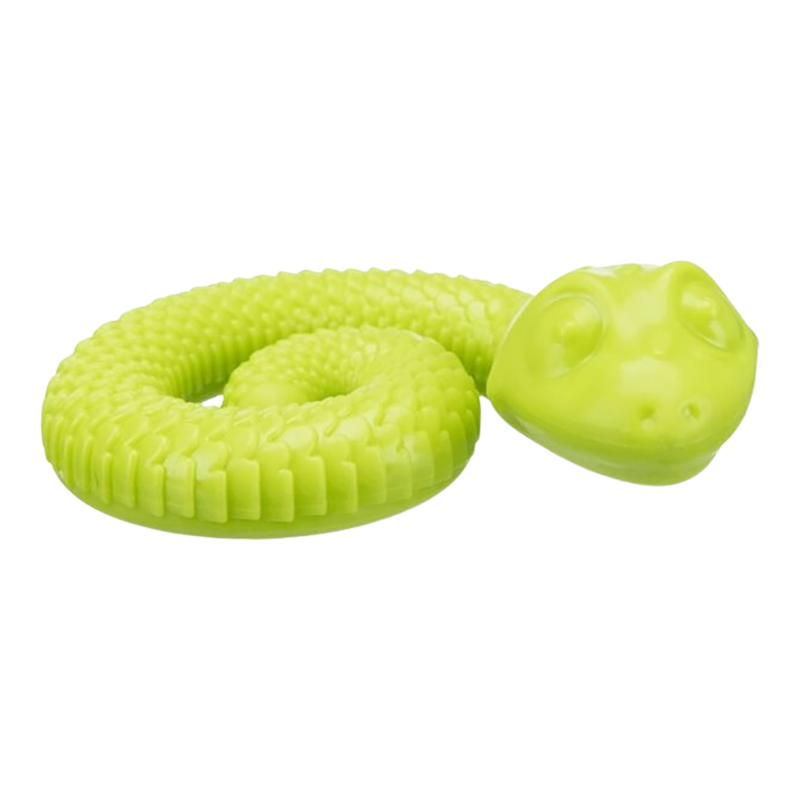 TRIXIE DOG SNACK SNAKE RUBBER COILED 7"