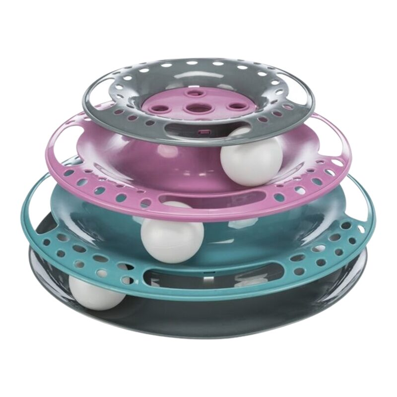 TRIXIE CAT CATCH THE BALLS MULTI COLOR CIRCLE