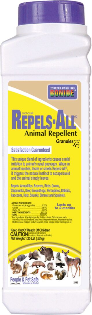 SHOT-GUN REPELS-ALL ANIMAL REPELLENT GRANULES