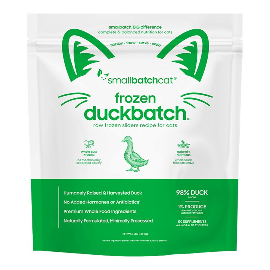 SMALL BATCH CAT FROZEN DUCK SLIDERS 3LBS