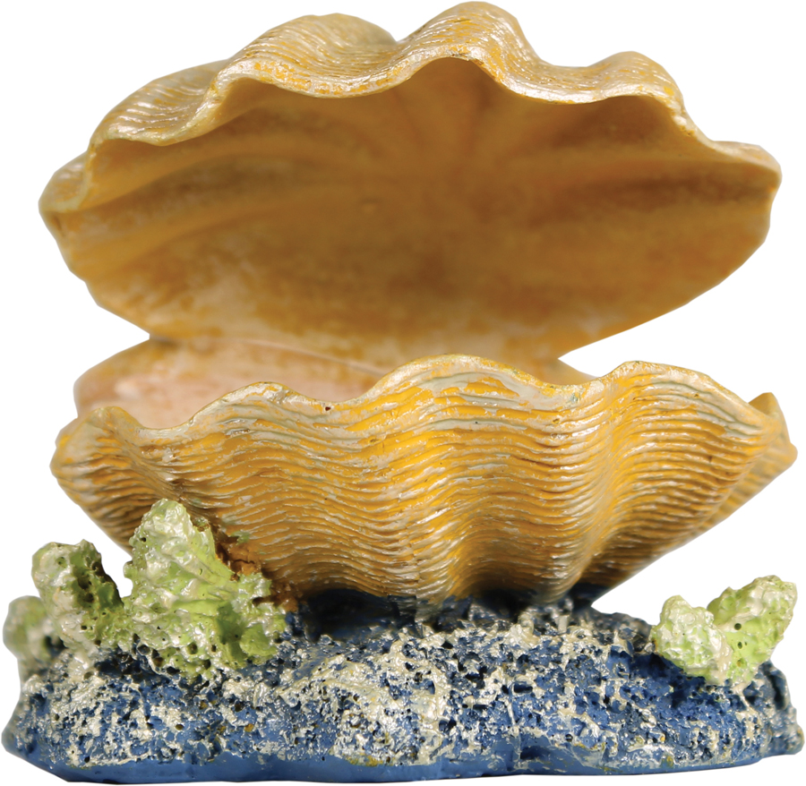 GLOFISH CLAM AQUARIUM ORNAMENT