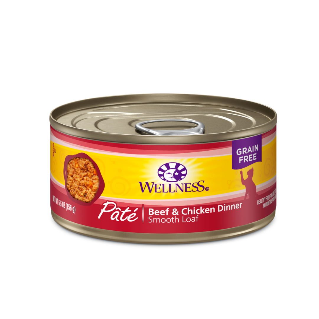 WELLNESS CAT COMPLETE HEALTH PATE BEEF & CHICKEN 3OZ CASE OF 24 CANS