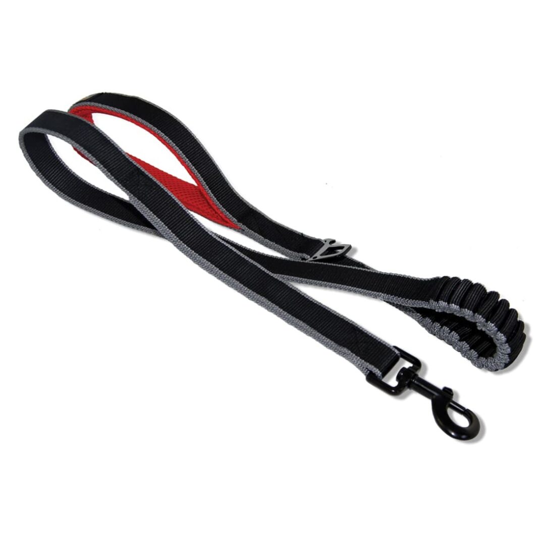 KURGO DOG SPRINGBACK LEASH BLACK 48IN