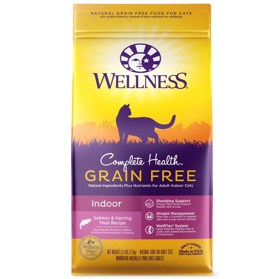 WELLNESS CAT COMPLETE HEALTH INDOOR SALMON & HERRING 11.5 LB