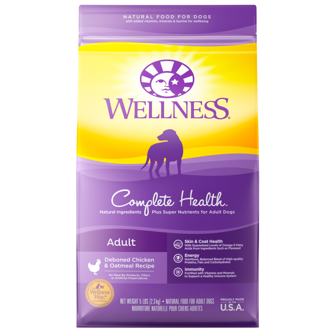 WELLNESS DOG COMPLETE HEALTH ADULT CHICKEN & OATMEAL 5LB