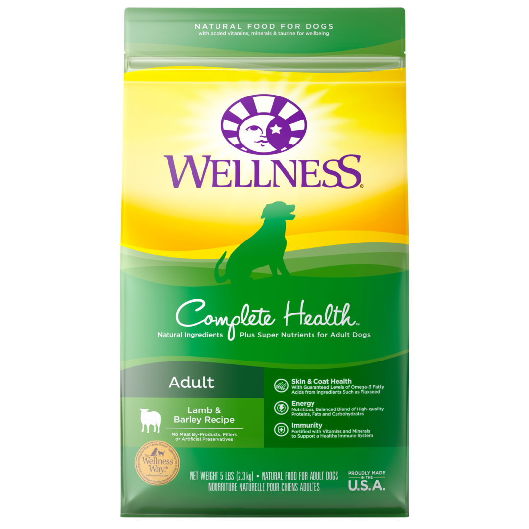 WELLNESS DOG COMPLETE HEALTH ADULT LAMB & BARLEY 5LB