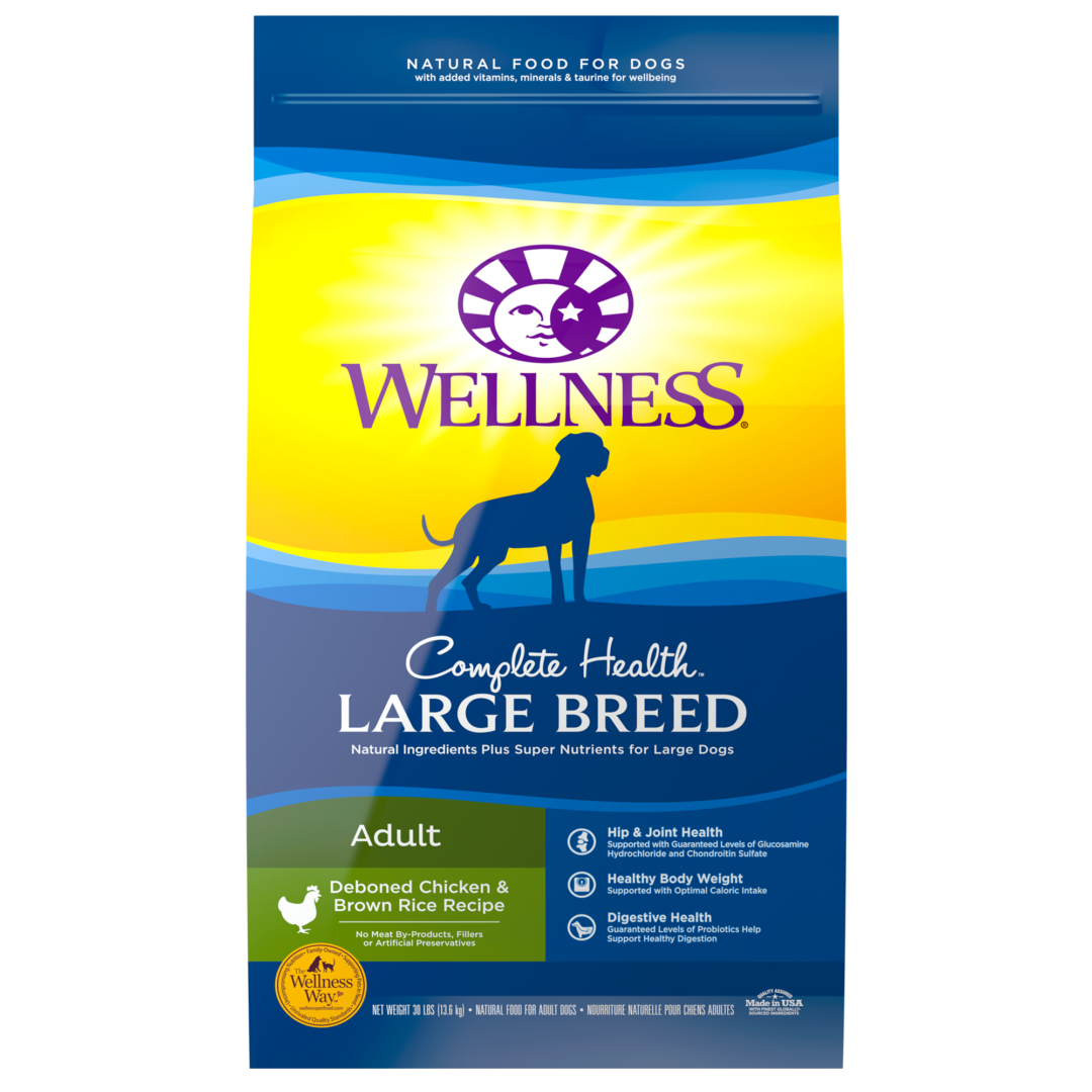WELLNESS DOG COMPLETE HEALTH ADULT LARGE BREED 15LB