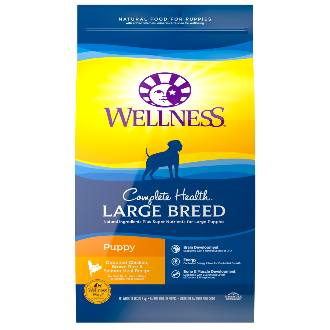 WELLNESS DOG COMPLETE HEALTH PUPPY LARGE BREED 30LB