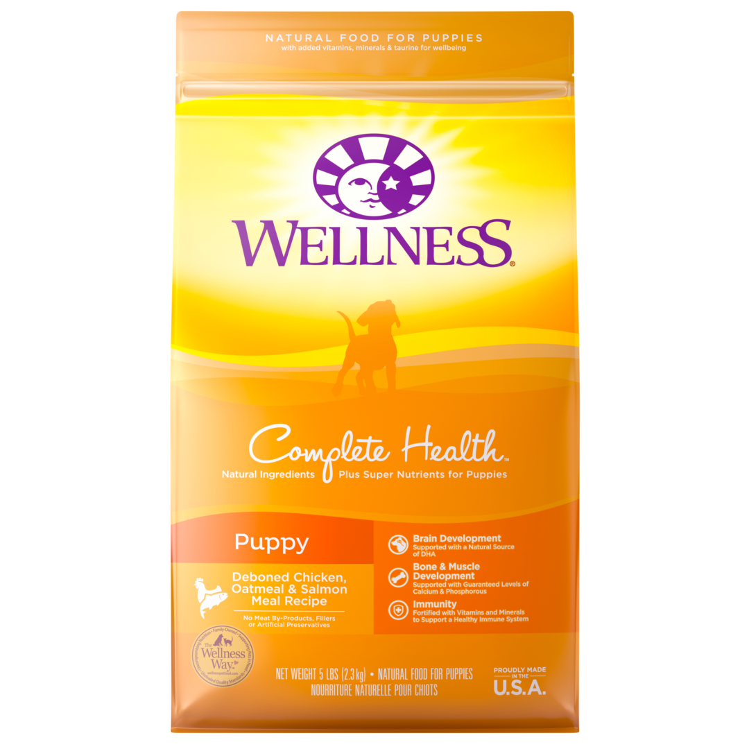 WELLNESS DOG COMPLETE HEALTH PUPPY CHICKEN, OATMEAL, & SALMON 5LB