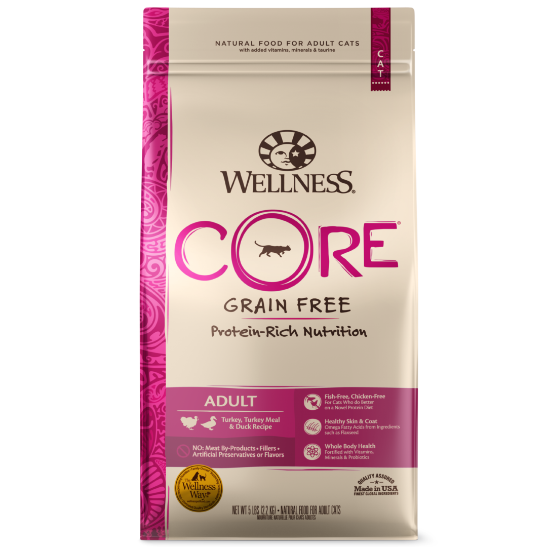 WELLNESS CAT CORE ADULT TURKEY & DUCK 5LB