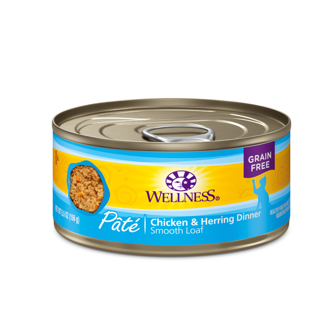 WELLNESS CAT COMPLETE HEALTH PATE CHICKEN & HERRING 3OZ CASE OF 24 CANS