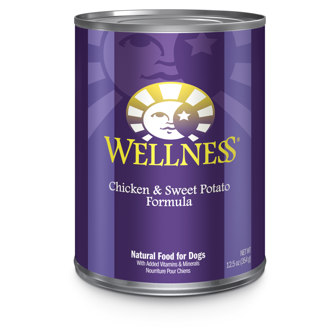 WELLNESS DOG CHICKEN SWEET POTATO 12.5OZ CASE OF 12 CANS