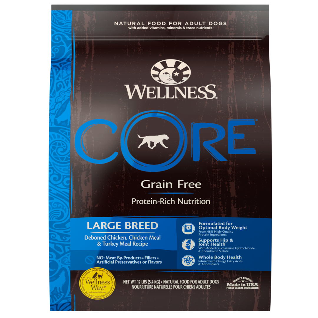 WELLNESS DOG CORE LARGE BREED 24LB