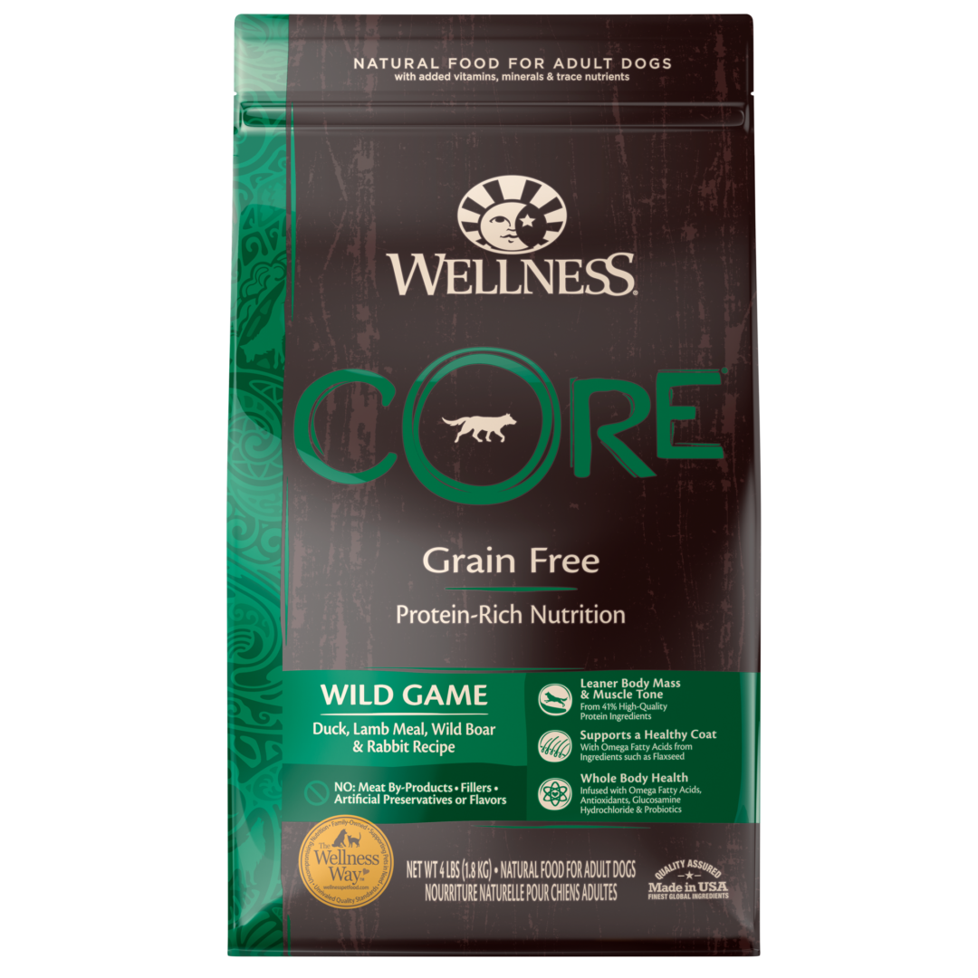 WELLNESS DOG CORE WILD GAME 22LB