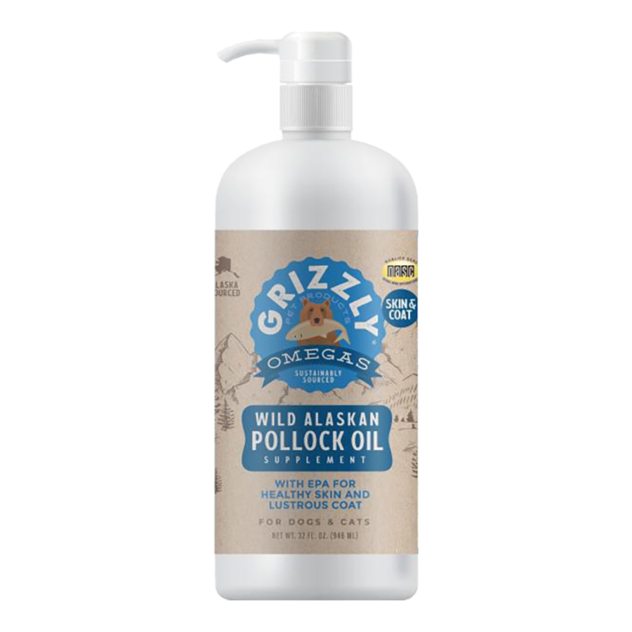 GRIZZLY DOG POLLOCK OIL 32OZ