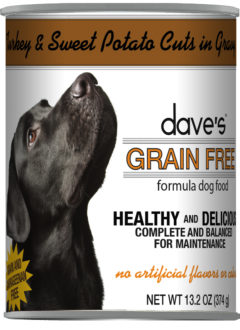 DAVE'S DOG GRAIN FREE TURKEY & SWEET POTATO IN GRAVY 13.2OZ CASE OF 12 CANS