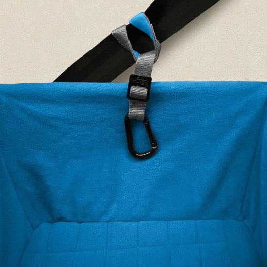 KURGO DOG HEATHER BOOSTER SEAT BLUE & CHARCOAL