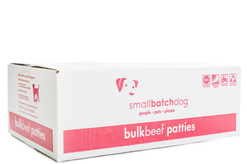 SMALL BATCH DOG FROZEN PATTIES BEEF 18LBS