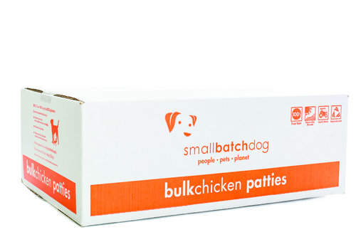 SMALL BATCH DOG FROZEN PATTIES CHICKEN 18LBS