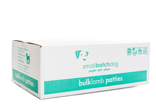 SMALL BATCH DOG FROZEN LAMB PATTIES 18LBS