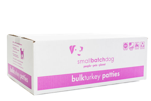 SMALL BATCH DOG FROZEN PATTIES TURKEY 18LBS