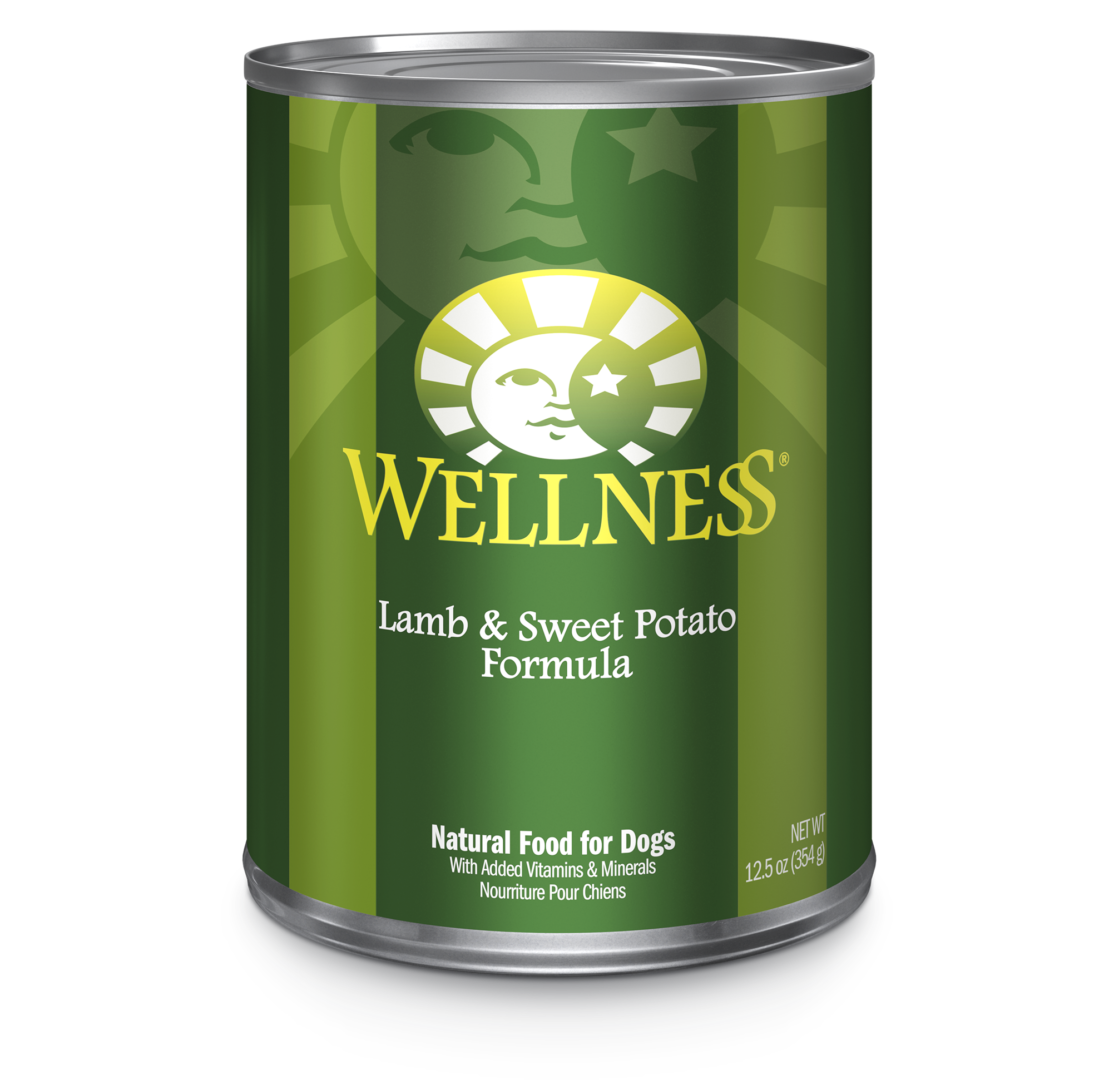 WELLNESS DOG LAMB SWEET POTATO 12.5OZ