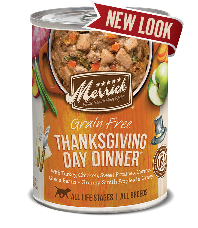 MERRICK CLASSIC DOG THANKSGIVING DAY DINNER 12.7OZ CASE OF 12 CANS