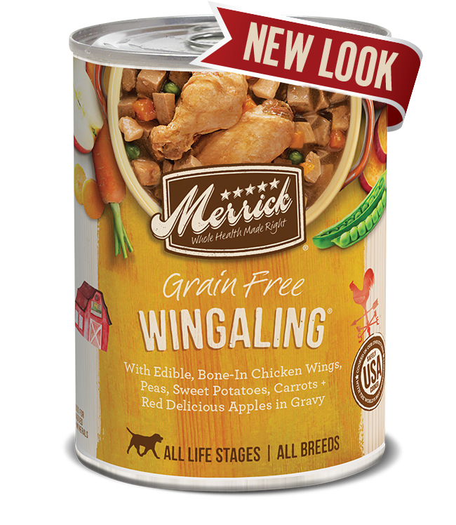 MERRICK CLASSIC DOG WINGALING 12.7OZ CASE OF 12 CANS