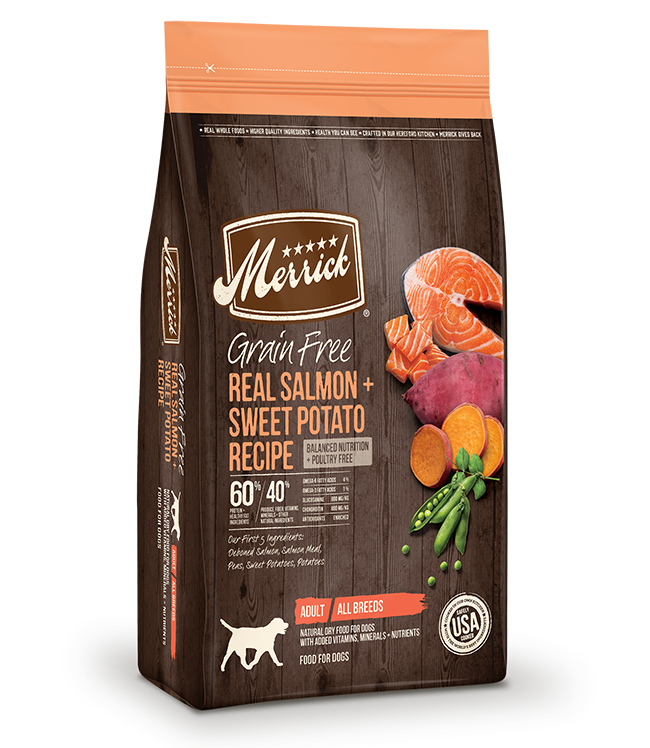 MERRICK DOG GRAIN FREE SALMON & SWEET POTATO 4LB