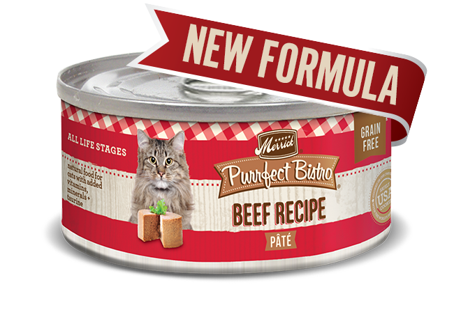 MERRICK CAT PURRFECT BISTRO BEEF PATE 3OZ CASE OF 24 CANS
