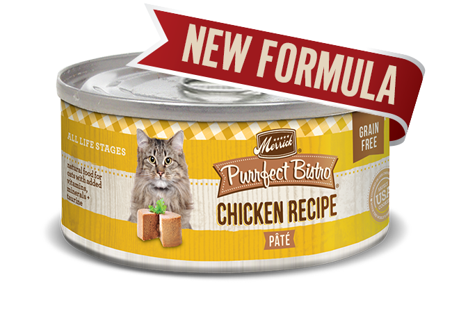 MERRICK CAT PURRFECT BISTRO CHICKEN PATE 3OZ CASE OF 24 CANS