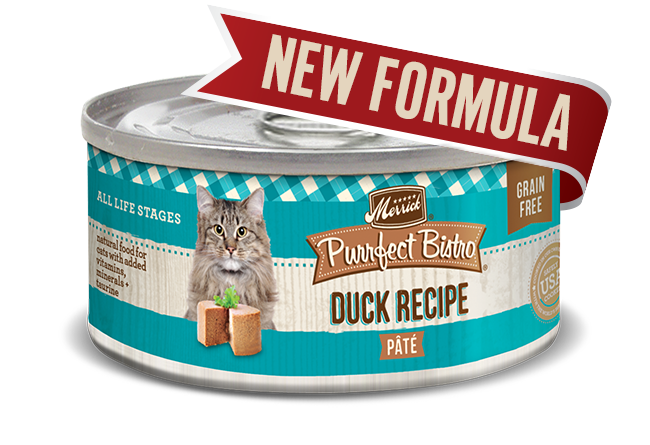 MERRICK CAT PURRFECT BISTRO DUCK PATE 3OZ CASE OF 24 CANS