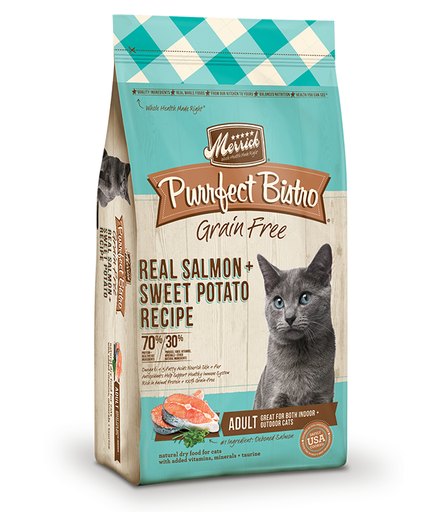 MERRICK CAT PURRFECT BISTRO GRAIN-FREE ADULT SALMON & SWEET POTATO 4LB