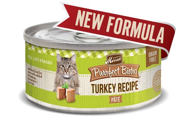 MERRICK CAT PURRFECT BISTRO TURKEY PATE 3OZ CASE OF 24 CANS