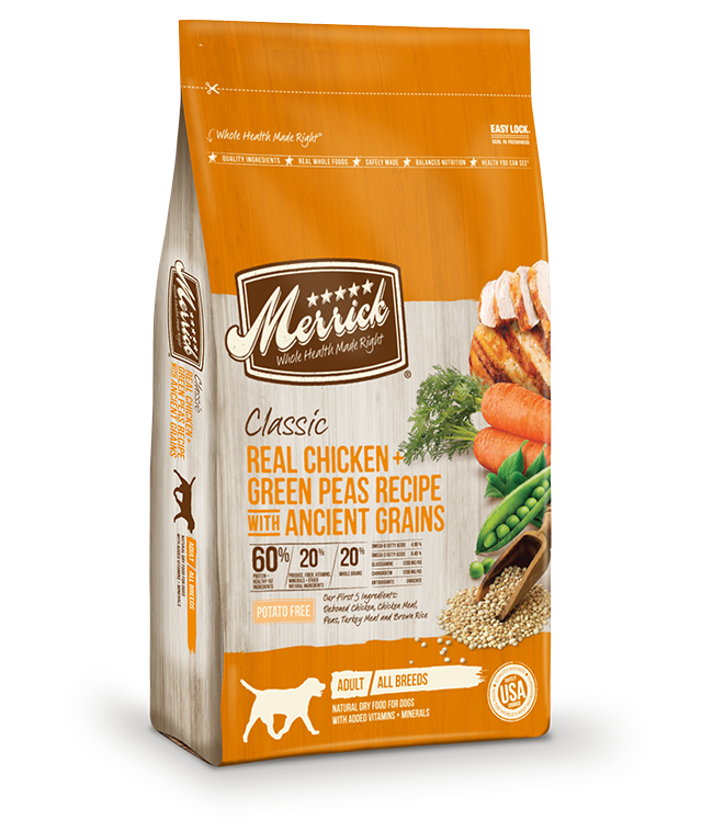 MERRICK DOG CLASSIC CHICKEN & GREEN PEAS 25LB