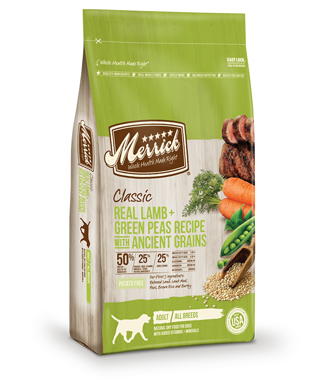 MERRICK DOG CLASSIC LAMB & GREEN PEAS 4LB