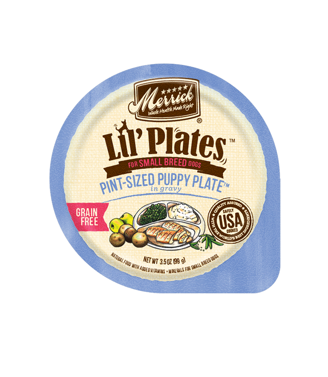 MERRICK DOG LIL PLATES GRAIN FREE PINT SIZE PUPPY 3.5OZ CASE OF 12