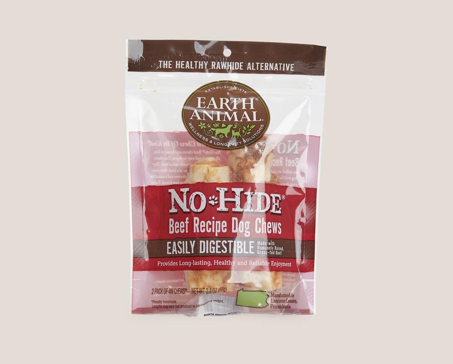 EARTH ANIMAL DOG NO-HIDE ORIGINAL BEEF ROLLS MEDIUM 2 PACK