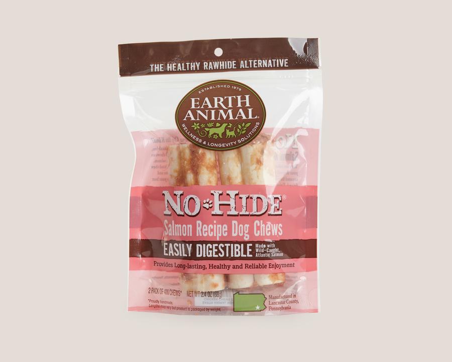 EARTH ANIMAL DOG NO-HIDE ORIGINAL SALMON ROLLS SMALL 2 PACK