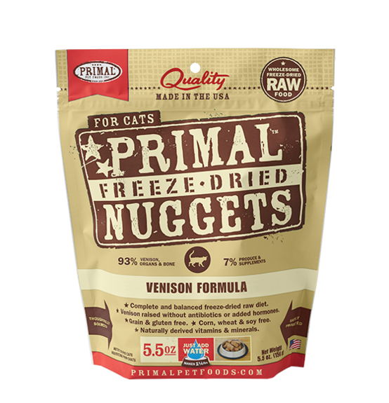 PRIMAL CAT FREEZE-DRIED VENISON 5.5OZ