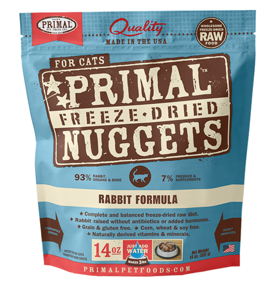 PRIMAL CAT FREEZE-DRIED RABBIT 14OZ