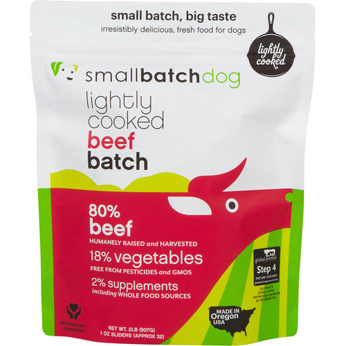 SMALL BATCH DOG LIGHTLY COOKED BEEF 2LBS